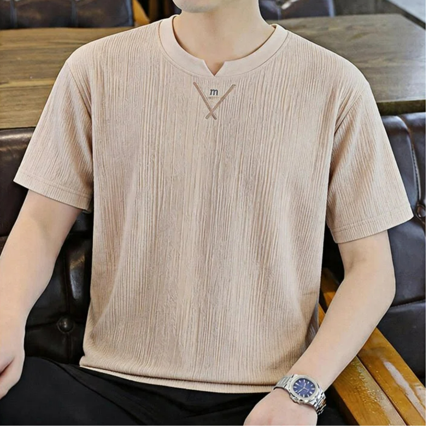 New Style Crew Neck Crinkle Te – обзор и цена Undershirt Crew Neck