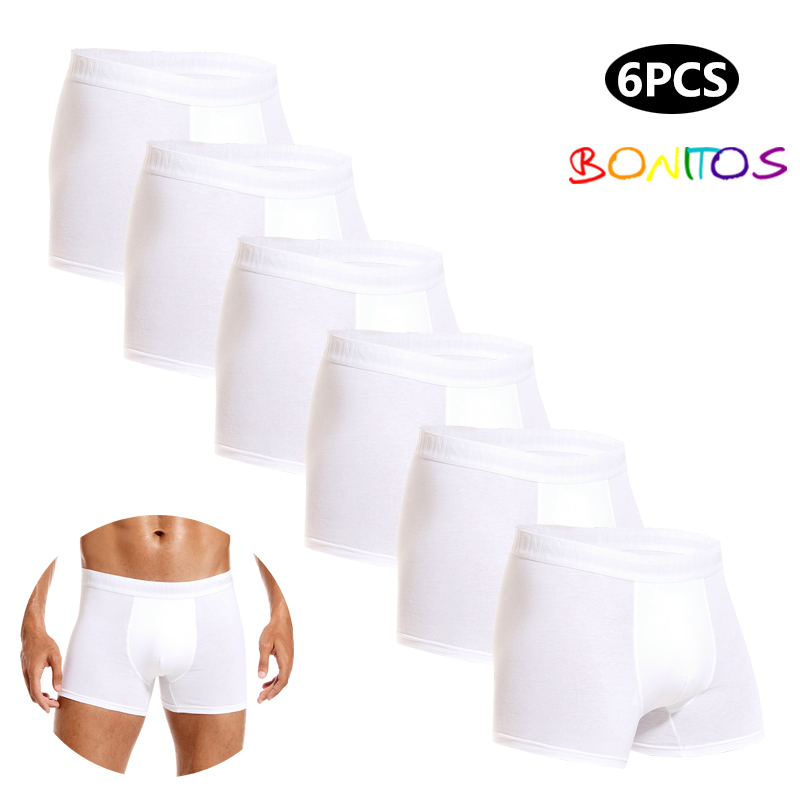 6pcs White Men Panties Cotton  – обзор и цена Multi Pack Underwear