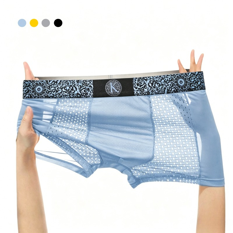 Men's Cool Ice Silk Mesh Boxer – обзор и цена Mesh Sport Boxer