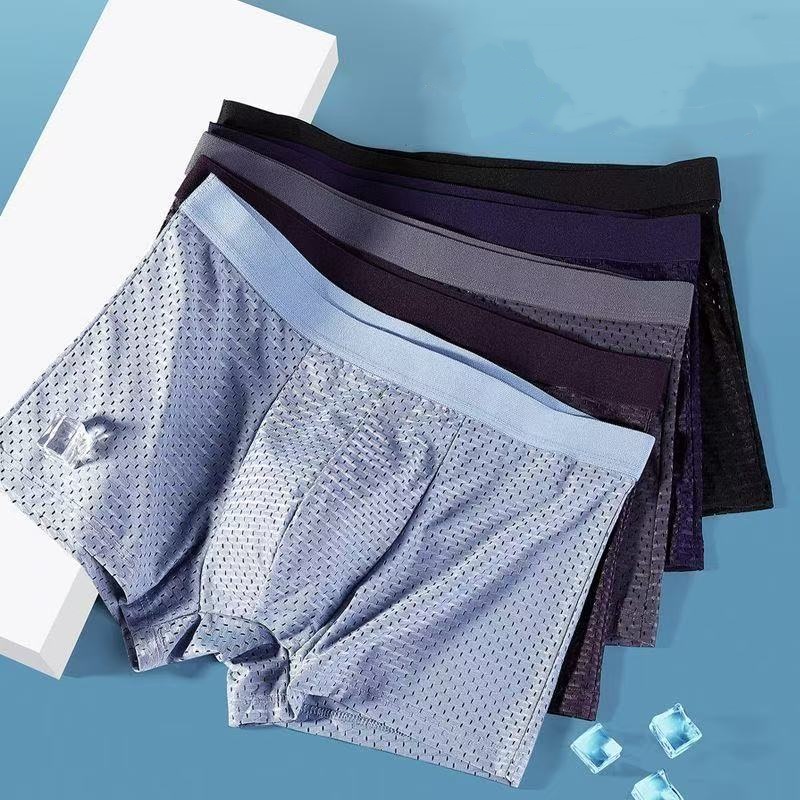 5Pcs/Lot Men's Panties Ice Sil – обзор и цена Multi Pack Underwear