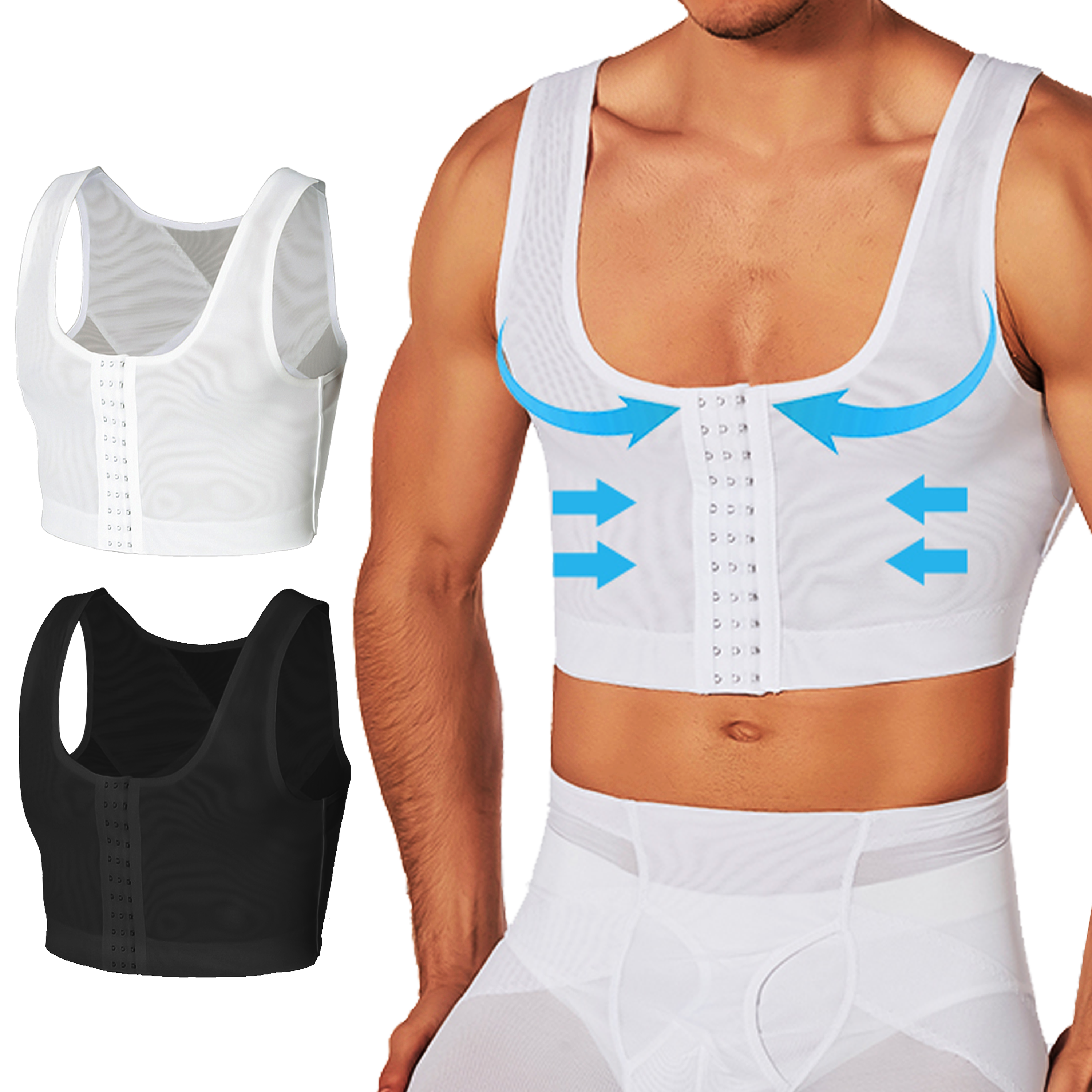 Men's Compression Corset Vest  – обзор и цена Sleeveless Undershirt