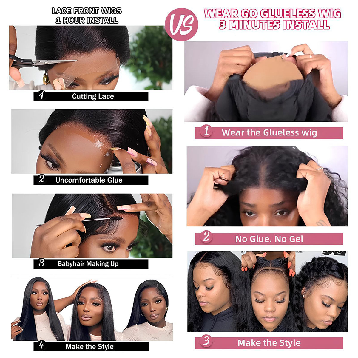 Wear and Go Glueless Wig Human – обзор и цена Base Layer Top