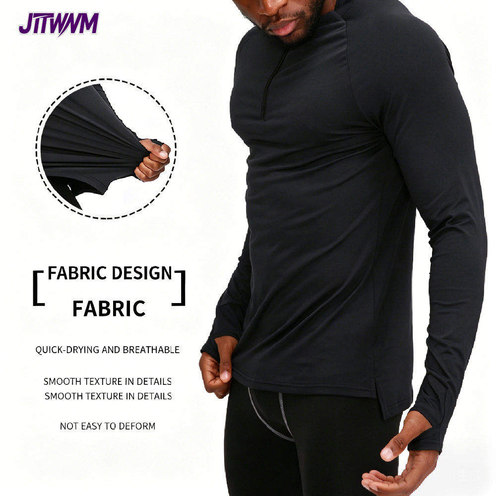 1PCS Dry Fit 1/4 Zip Up Compre – обзор и цена Base Layer Top