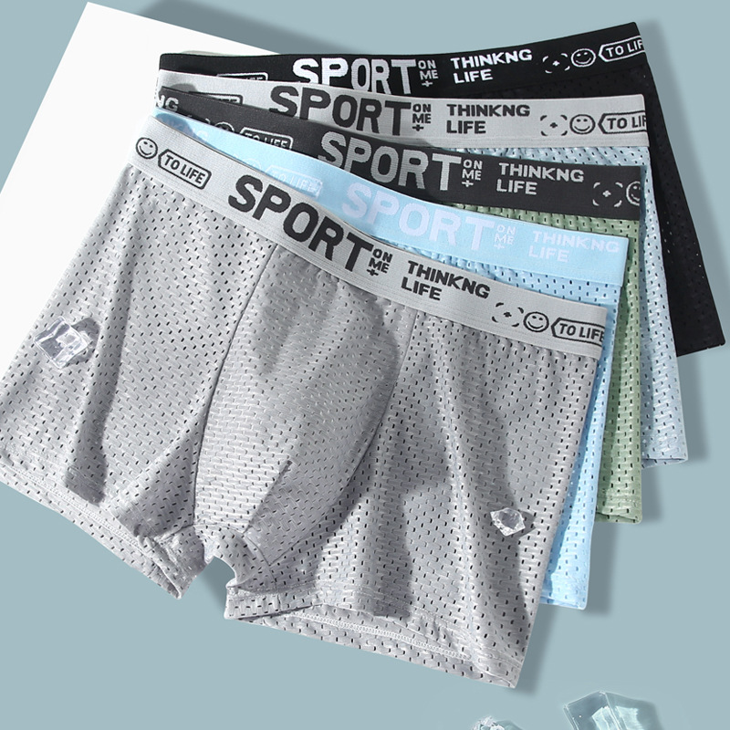 5PCS Men's Ice Silk Mesh Boxer – обзор и цена Mesh Sport Boxer