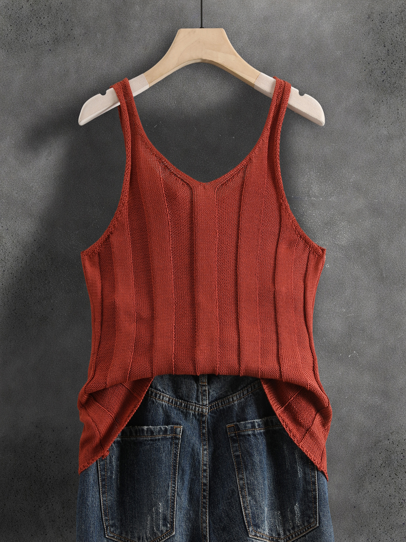 Women's V Neck Ribbed Knit  Ta – обзор и цена Tank Top Ribbed