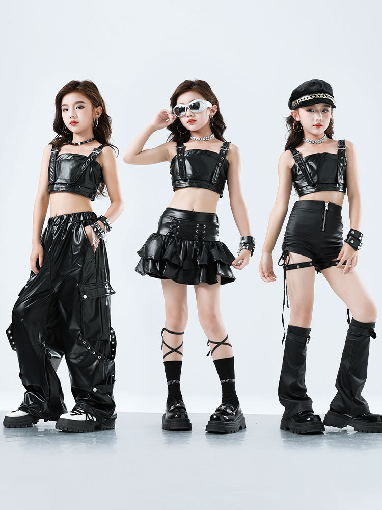 Kid Kpop Hip Hop Clothing Blac – обзор и цена Suspender Tank Top