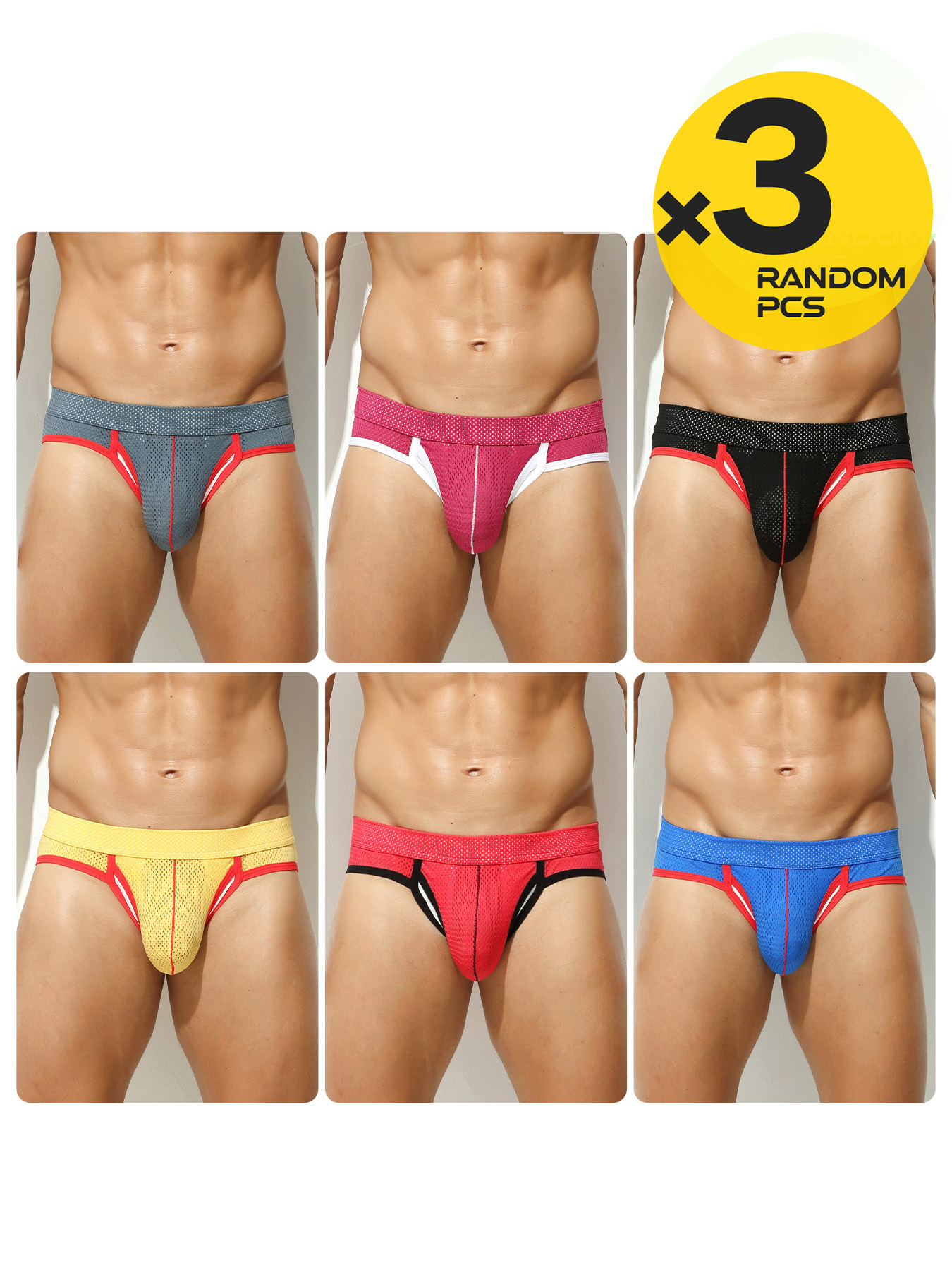 3Pcs Men Mesh Boxer Briefs Con – обзор и цена Mesh Sport Boxer