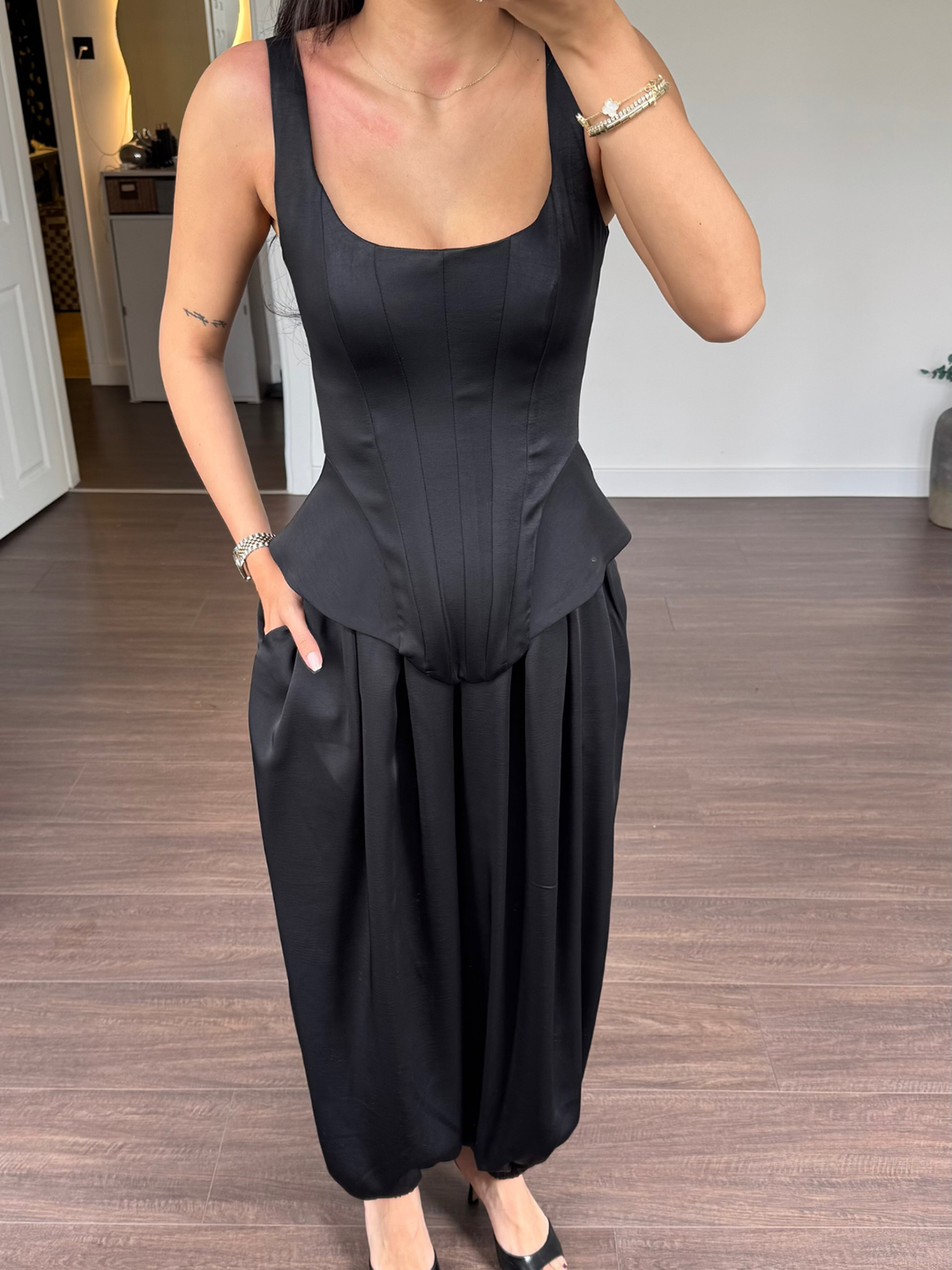 Laru Women Satin 2 Piece Outfi – обзор и цена Suspender Tank Top