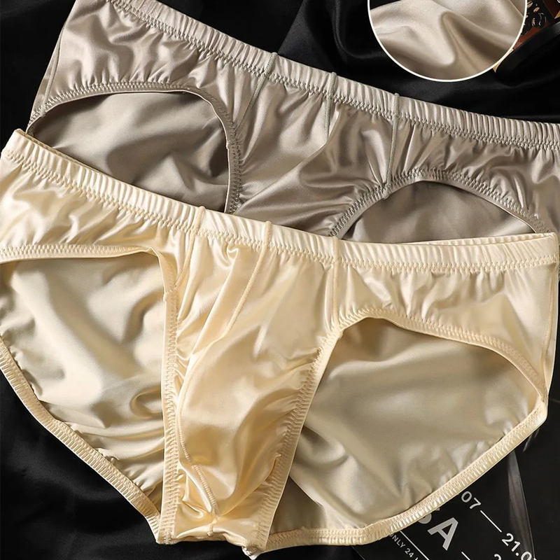 4pcs Mens Briefs Shinny Satin  – обзор и цена Boxer Shorts Modal