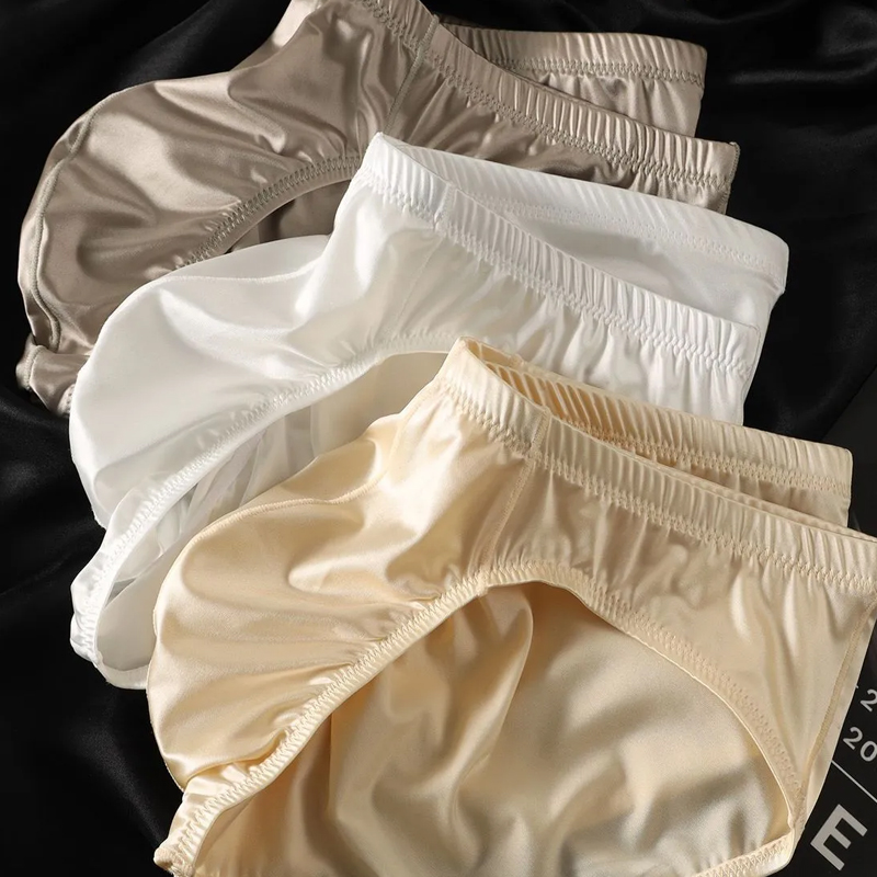 4pcs Mens Briefs Shinny Satin  – обзор и цена Boxer Shorts Modal