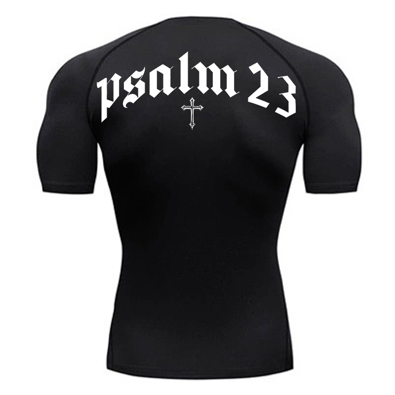 Psalm 23 Cross Print Compressi – обзор и цена Base Layer Top