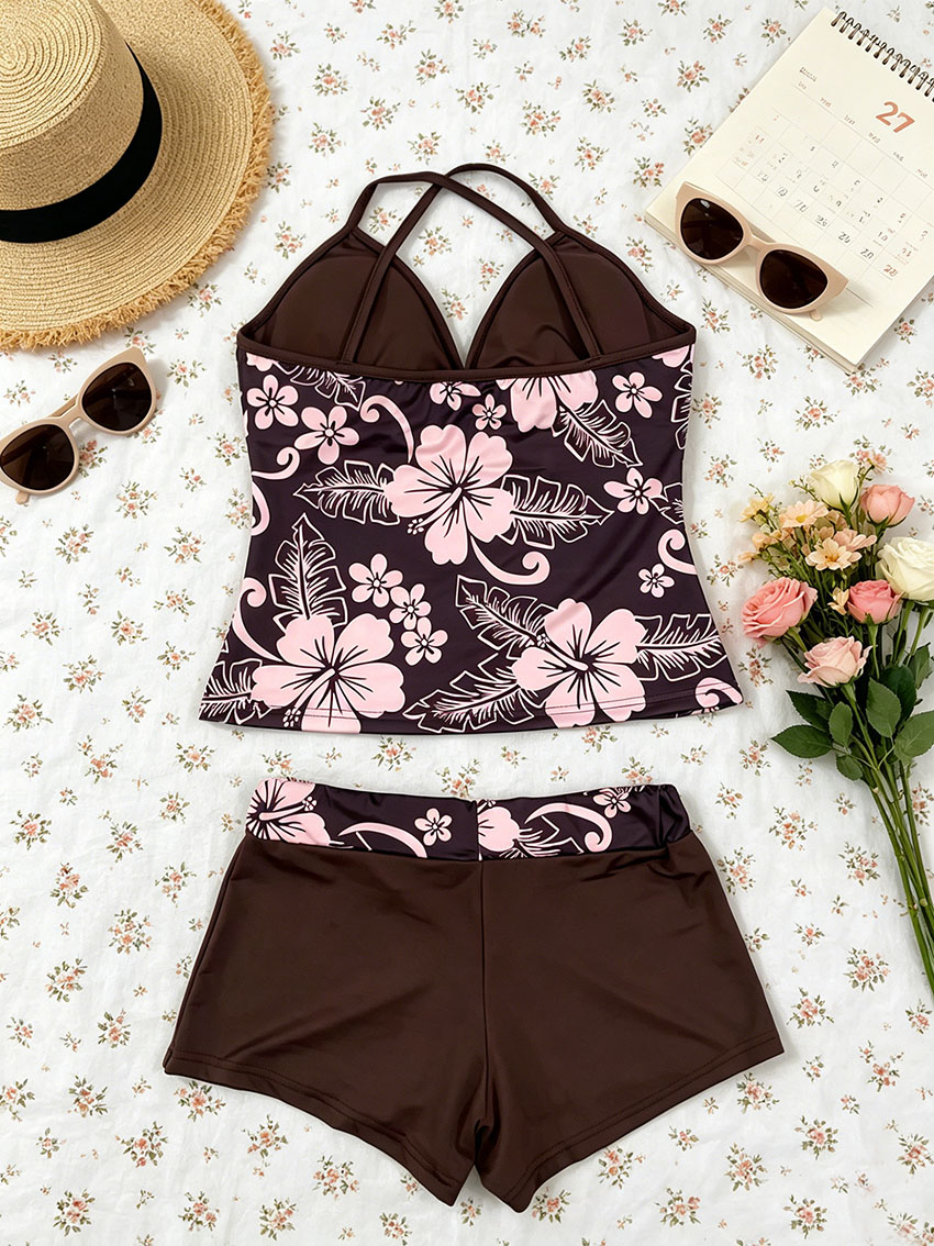 Y2K Ladies Tropical Hibiscus M – обзор и цена Suspender Tank Top