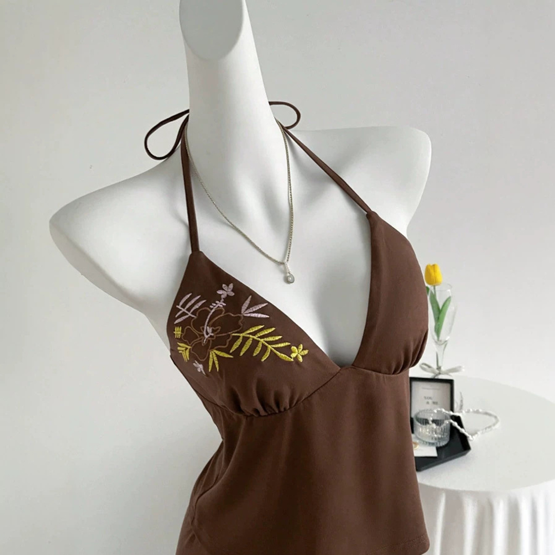 New Women's Summer Brown Tank  – обзор и цена Suspender Tank Top